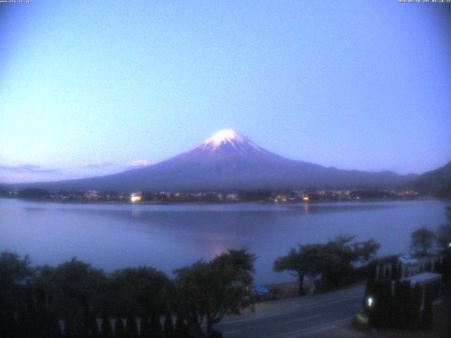 河口湖からの富士山