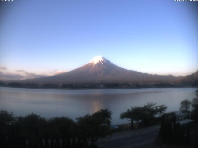 河口湖からの富士山