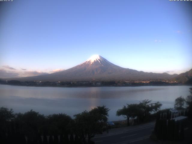 河口湖からの富士山