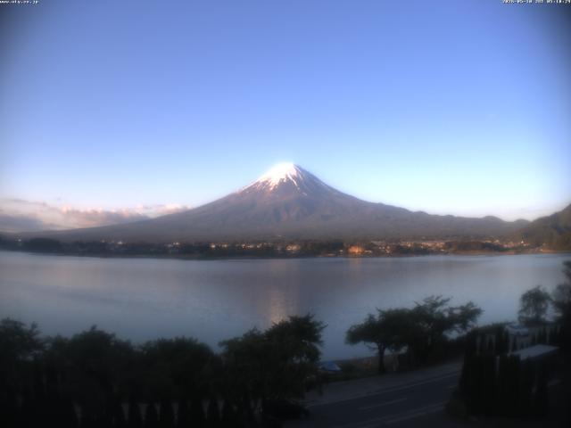 河口湖からの富士山