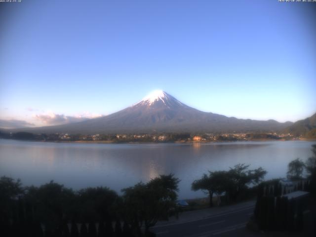河口湖からの富士山