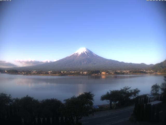 河口湖からの富士山