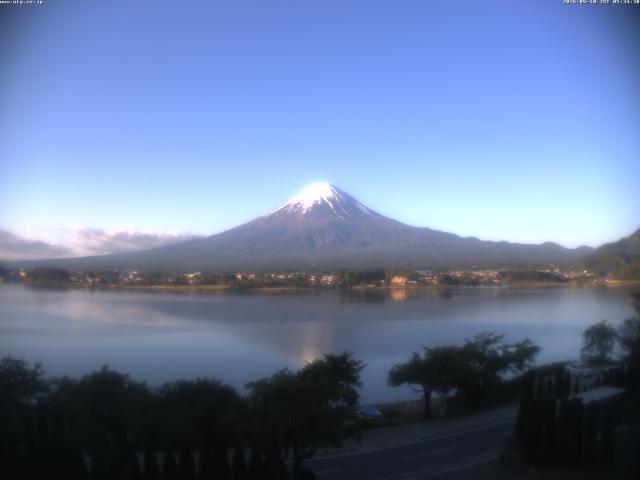 河口湖からの富士山