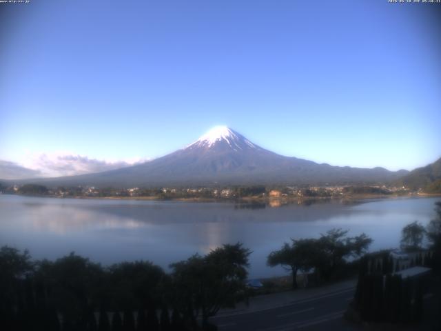 河口湖からの富士山