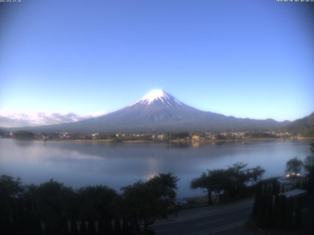河口湖からの富士山