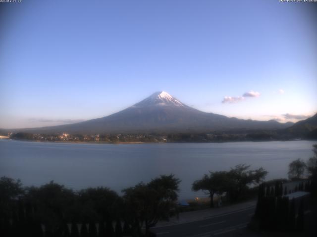 河口湖からの富士山