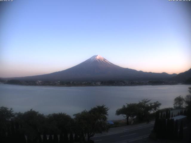 河口湖からの富士山