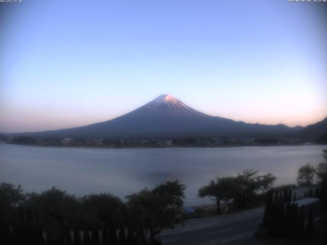 河口湖からの富士山
