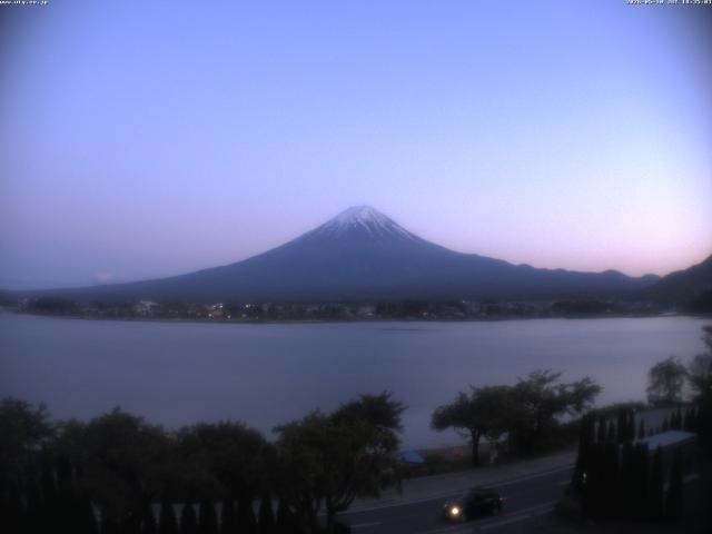 河口湖からの富士山