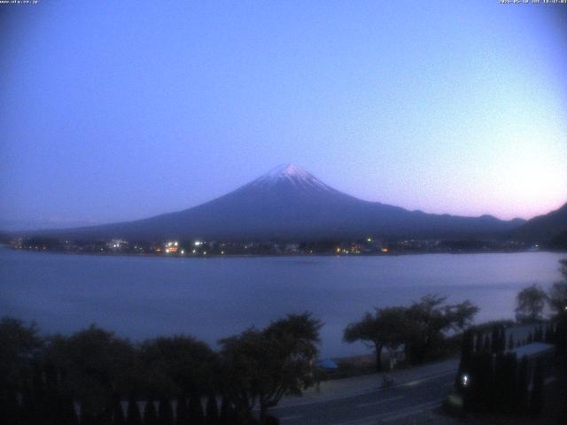 河口湖からの富士山