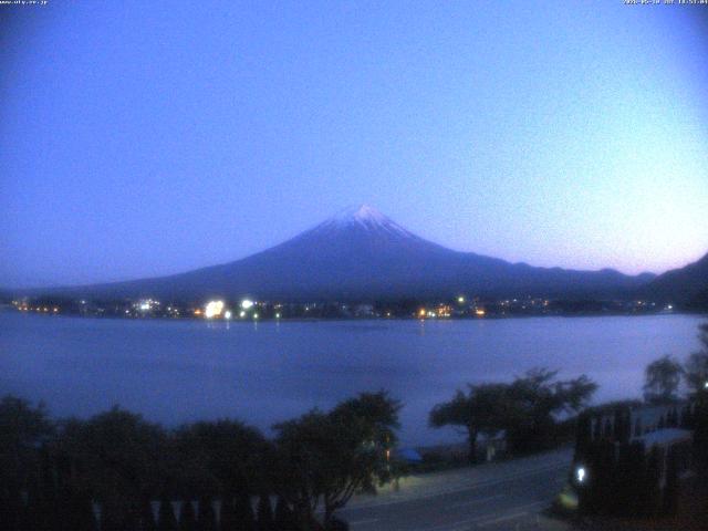 河口湖からの富士山