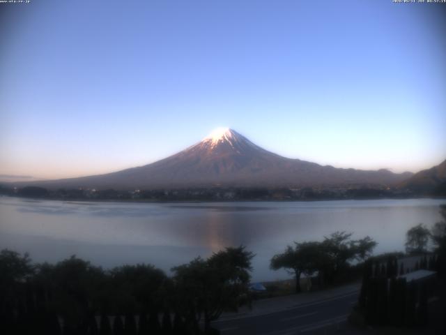 河口湖からの富士山