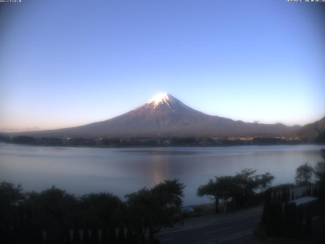 河口湖からの富士山