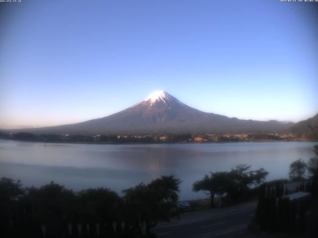 河口湖からの富士山