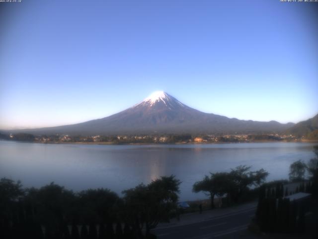 河口湖からの富士山