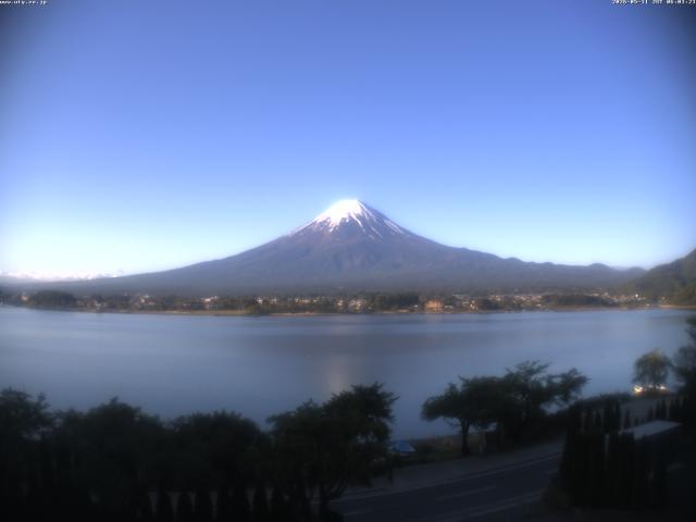 河口湖からの富士山
