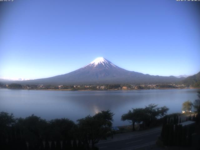 河口湖からの富士山