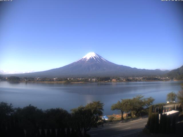 河口湖からの富士山