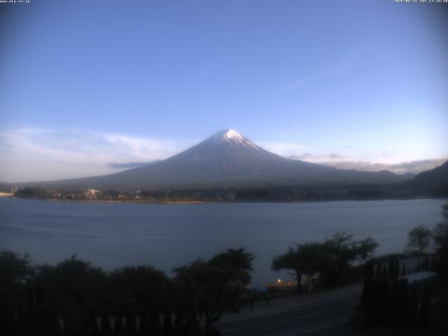 河口湖からの富士山