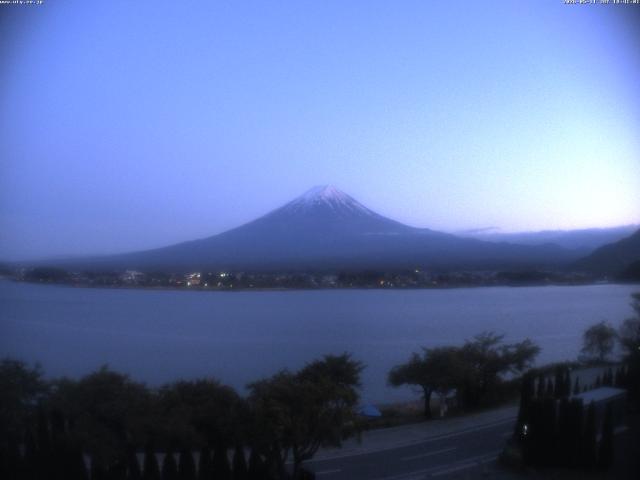 河口湖からの富士山