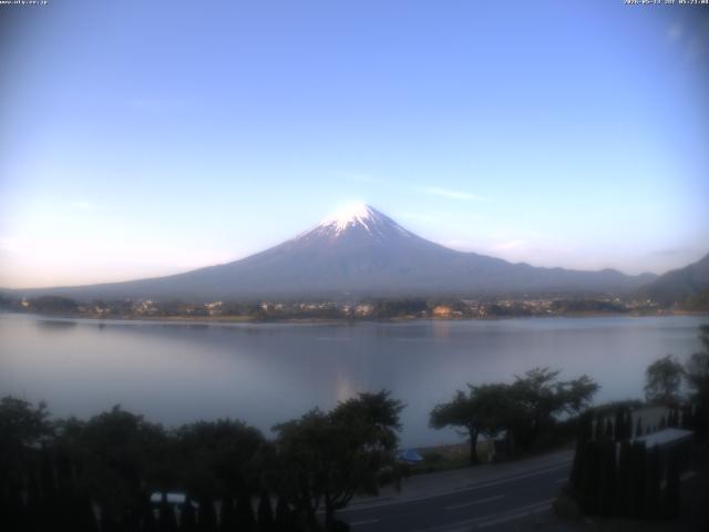 河口湖からの富士山