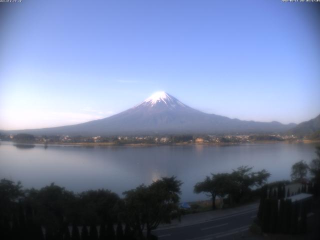 河口湖からの富士山