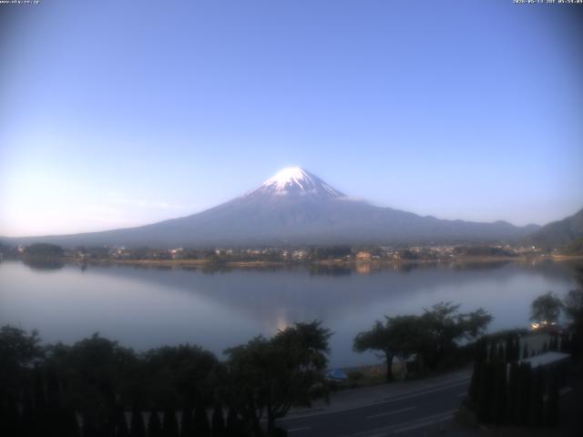河口湖からの富士山