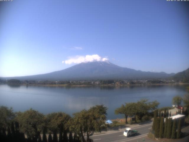河口湖からの富士山
