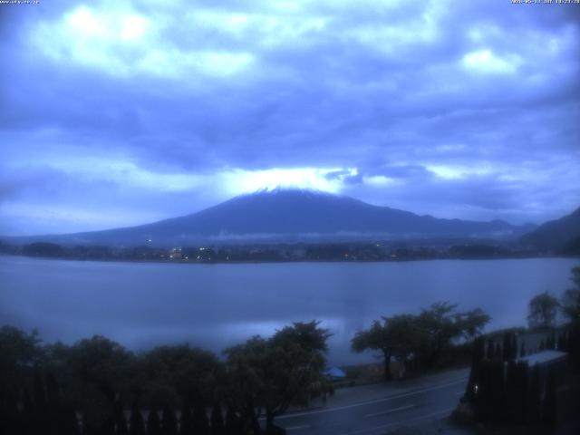 河口湖からの富士山