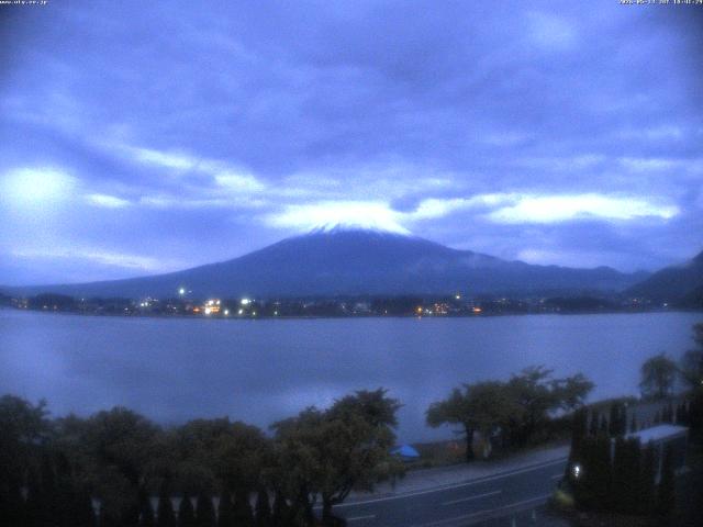 河口湖からの富士山