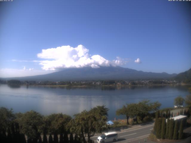 河口湖からの富士山