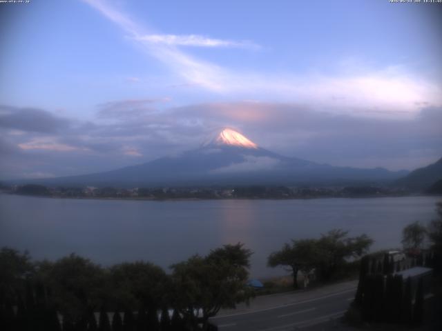 河口湖からの富士山