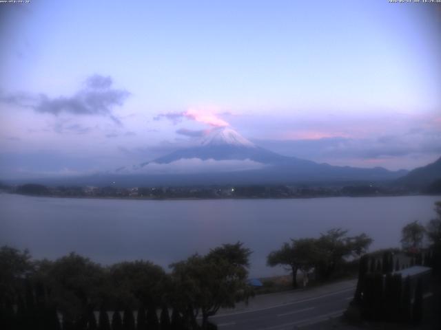 河口湖からの富士山