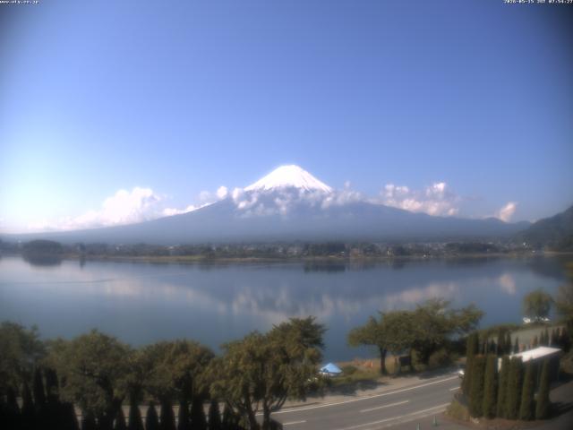 河口湖からの富士山