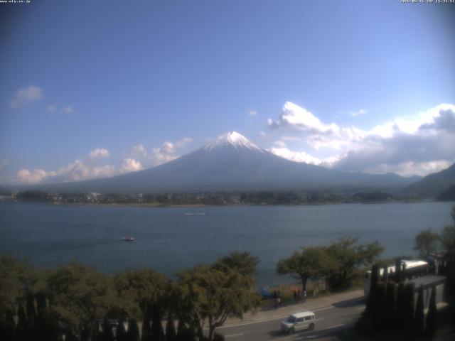 河口湖からの富士山