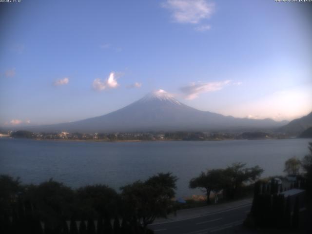 河口湖からの富士山