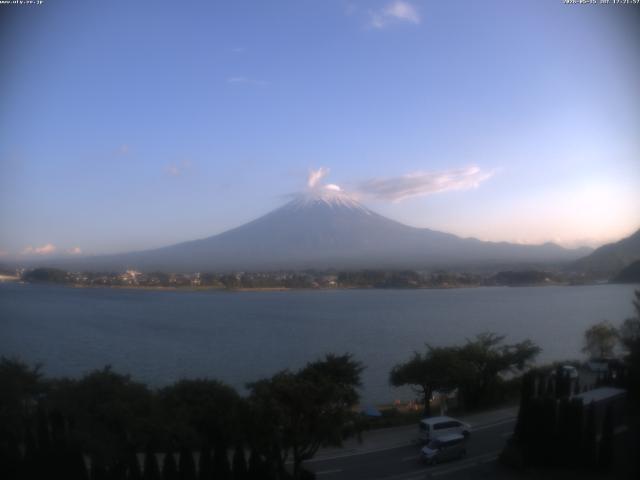 河口湖からの富士山