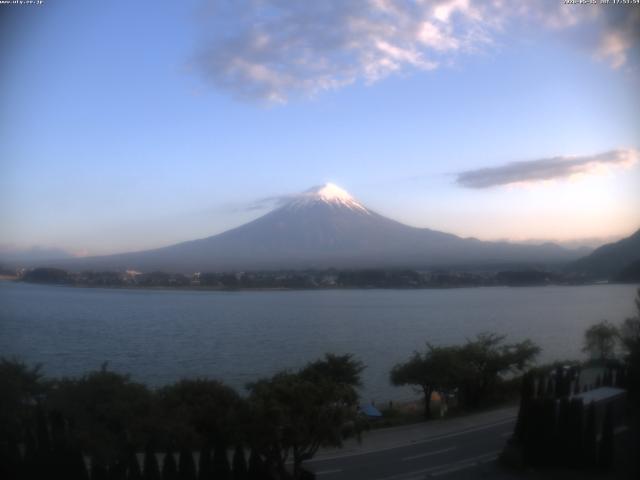 河口湖からの富士山