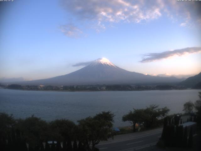 河口湖からの富士山