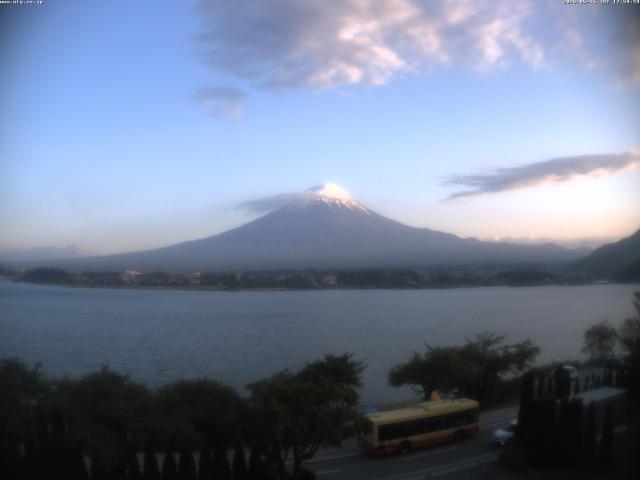 河口湖からの富士山