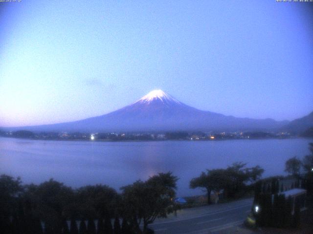 河口湖からの富士山