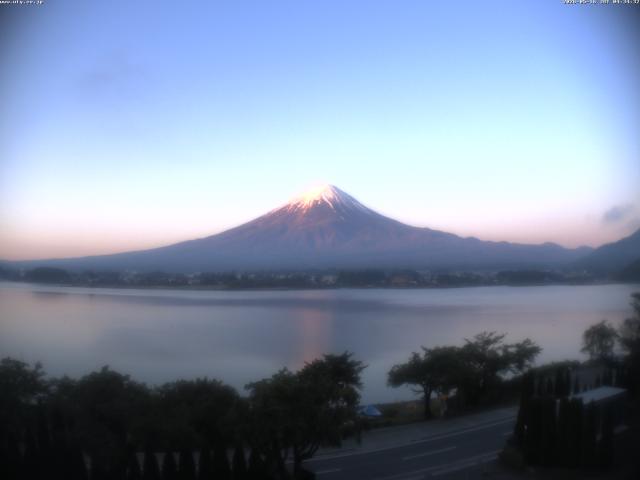 河口湖からの富士山
