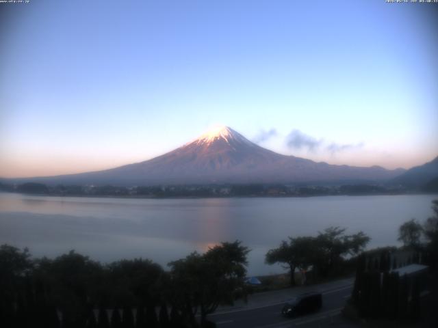 河口湖からの富士山