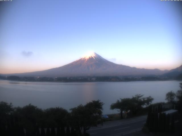 河口湖からの富士山