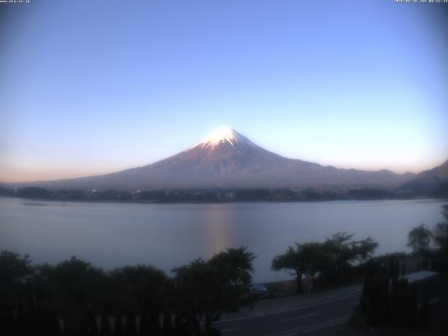河口湖からの富士山