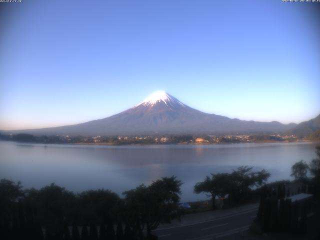 河口湖からの富士山