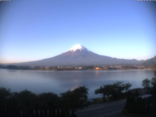 河口湖からの富士山