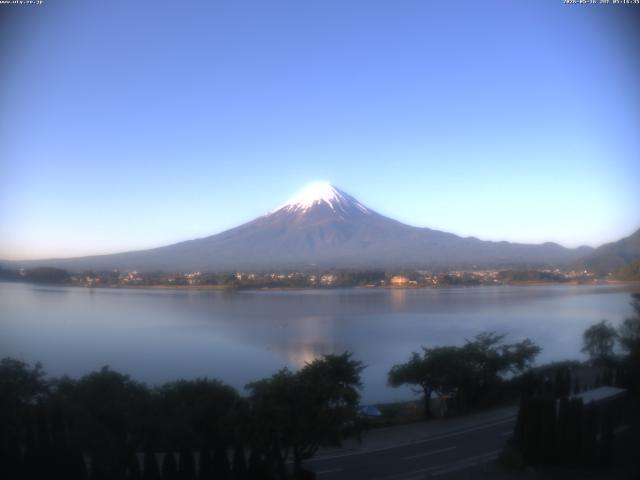 河口湖からの富士山
