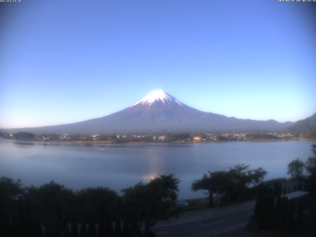 河口湖からの富士山