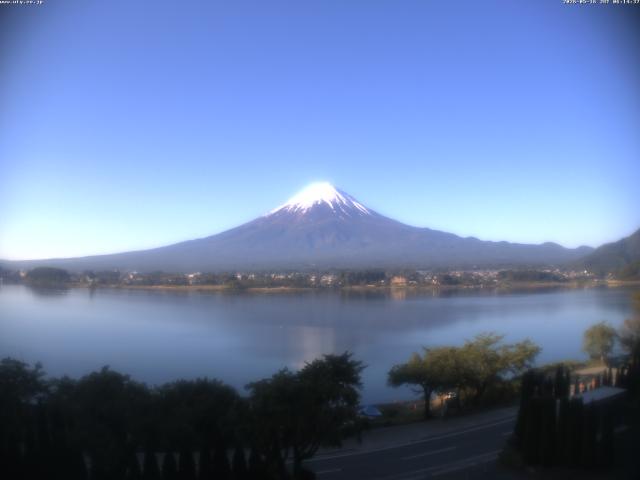 河口湖からの富士山